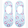 No - Show Liner Socks - Horseshoes & Stars - Blue - Blush & Cactus