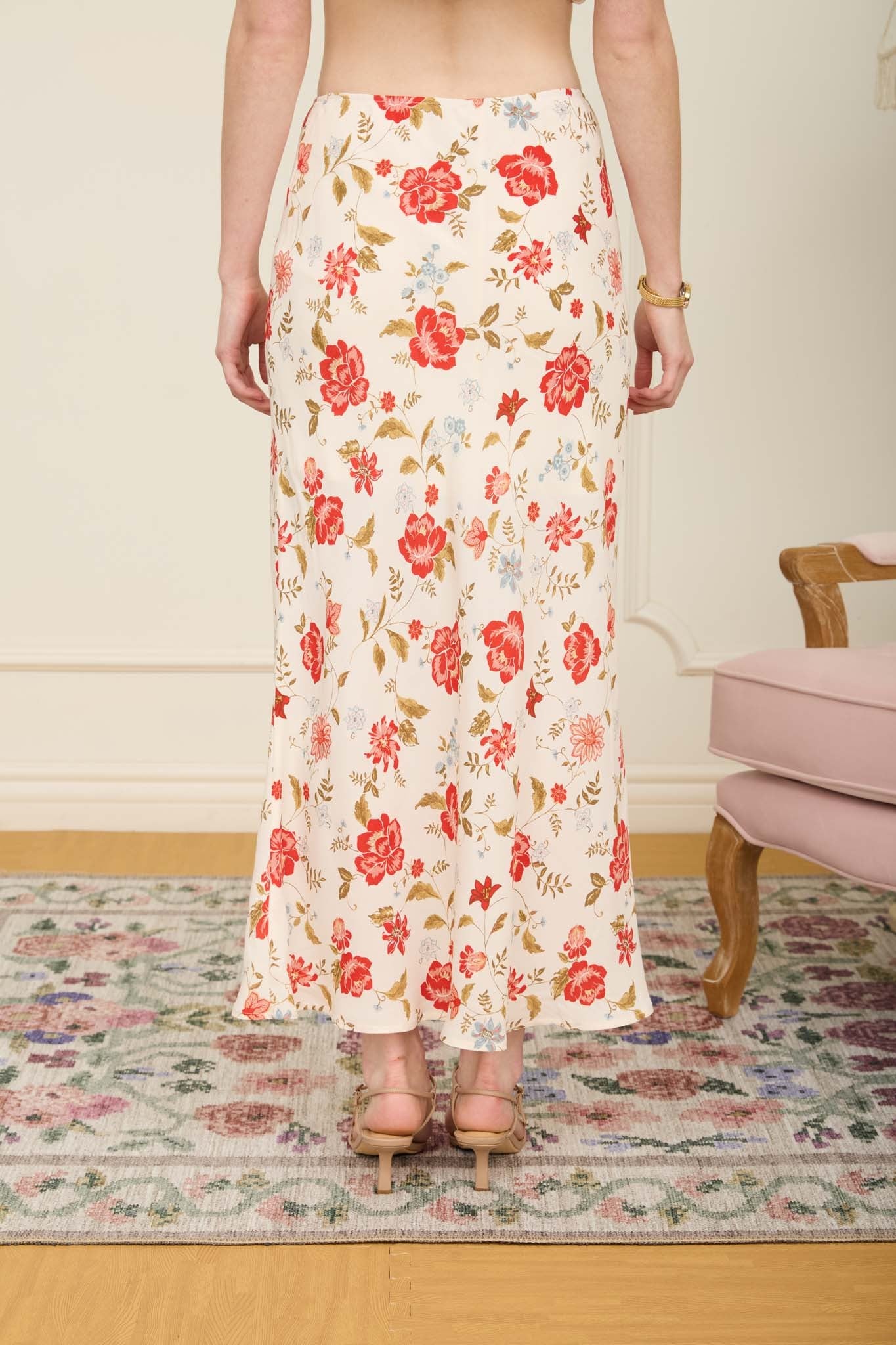 Rodeo Romance Skirt - Blush & Cactus