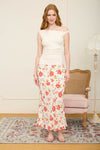 Rodeo Romance Skirt - Blush & Cactus