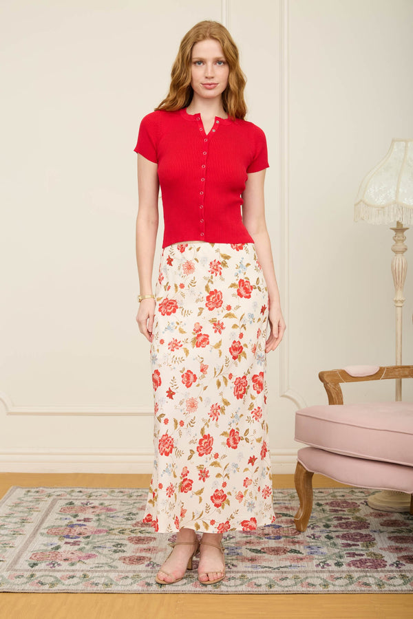 Rodeo Romance Skirt - Blush & Cactus