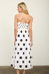 Polka Dot Social Club Maxi Dress - Blush & Cactus
