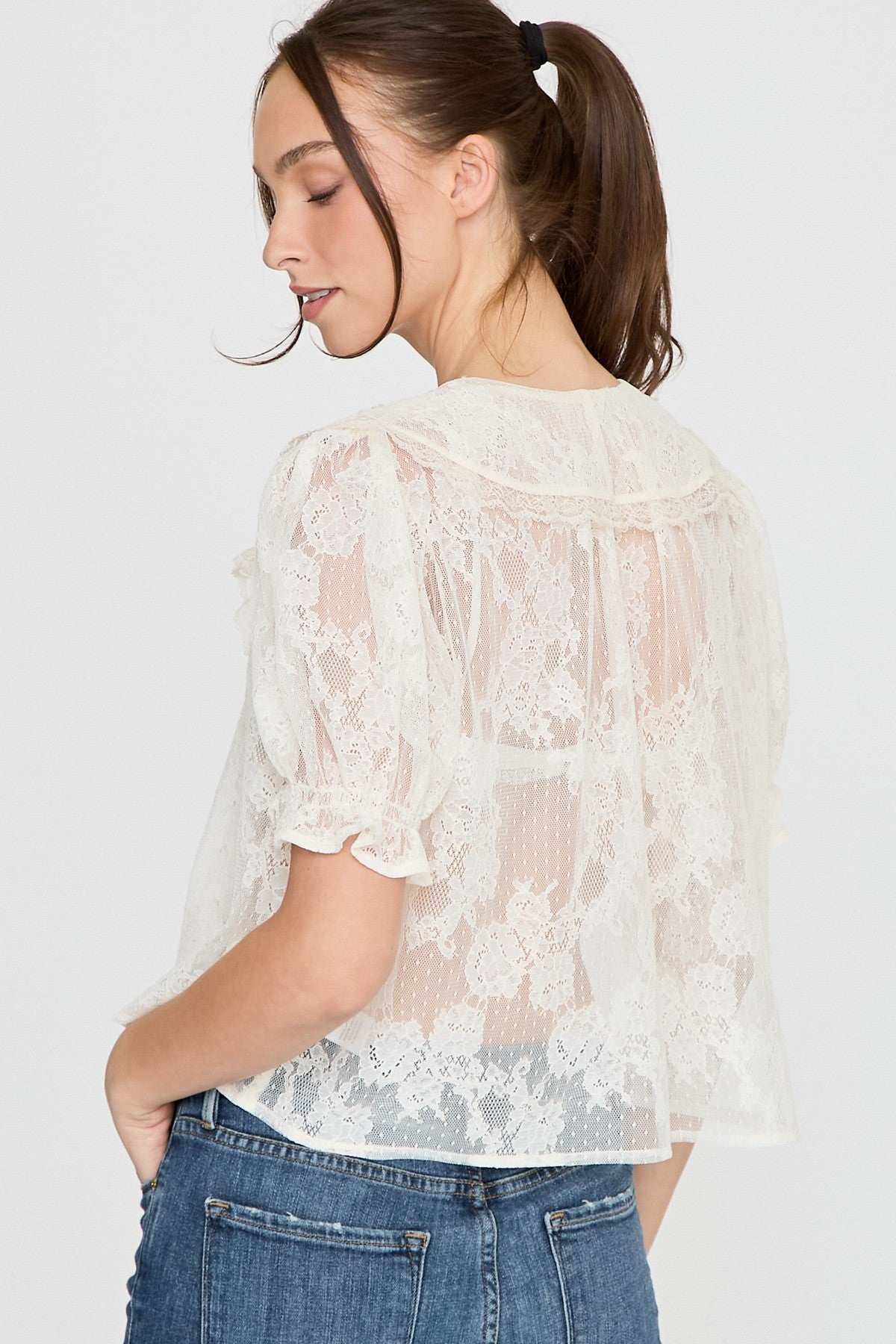 Ivory Romance Lace Top