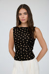 Spot On Mesh Tank Top
