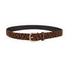 Leopard Print Punk Vintage Belt - Blush & Cactus