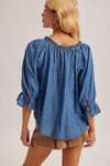 Wild about Denim Top