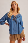 Wild about Denim Top