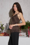 Sweet Mocha Lace Cami Tank - Blush & Cactus