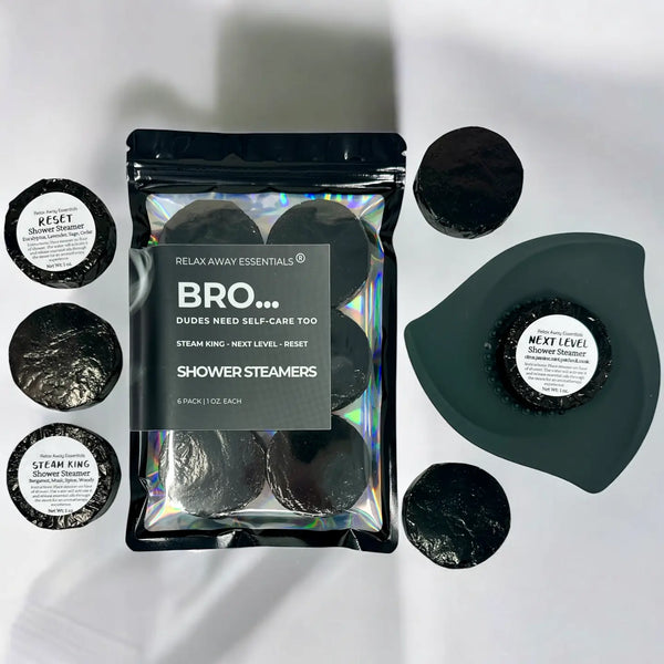 Bro... Dudes Need Self - Care Too Shower Steamers 6 Pack - Blush & Cactus