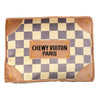 Checker Chewy Vuiton Bed Soft, Washable Dog Bed