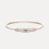 BuDhaGirl Queen All Weather Bangles (AWB) - Clear Crystal (Single Bangle) - Blush & Cactus