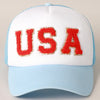 USA Chenille Patched Trucker Hat