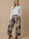 Patchwork Floral French Terry Pants