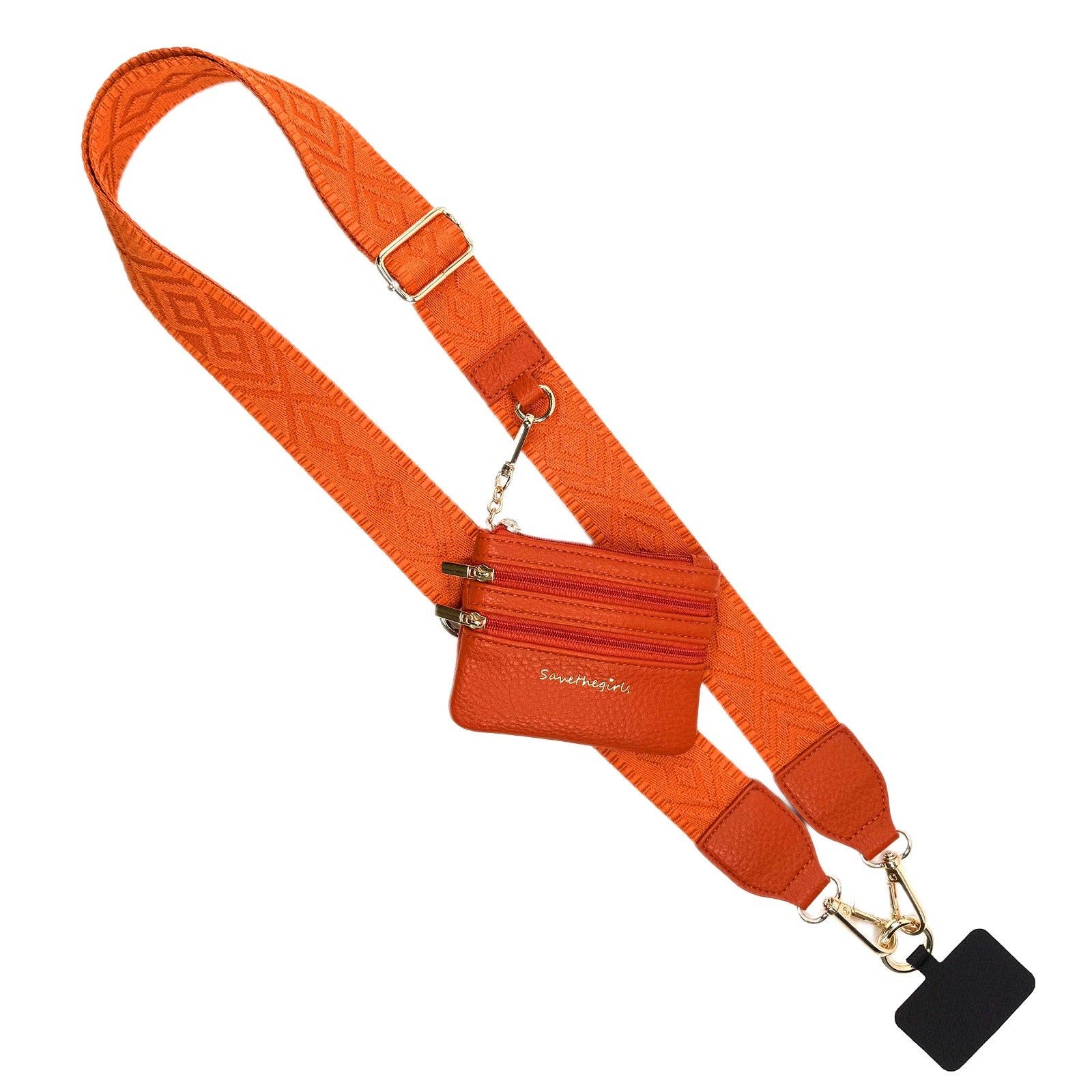 Clip & Go Strap w/Zippered Pouch Classic - Blush & Cactus