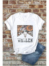 Bull Horn Flowers, Western, Rodeo, Unisex V-Neck T-Shirt