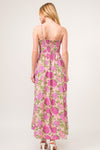 High Low floral Printed Long Dress