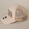 ARIZONA Text Printed Mesh Back Foam Trucker Hat