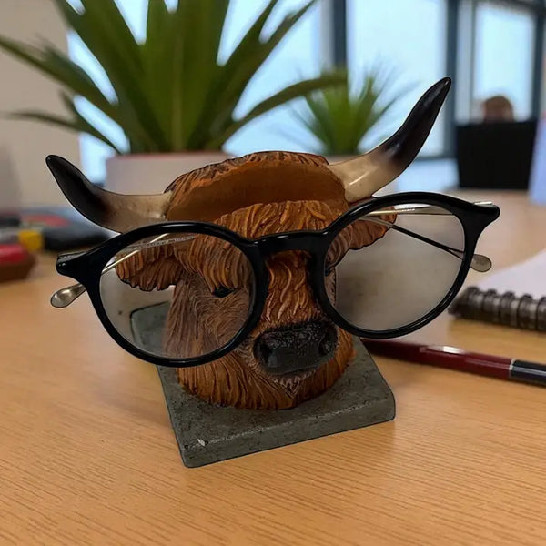 Highland Cow Eyeglasses Holder