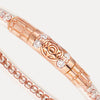 BuDhaGirl Queen All Weather Bangles (AWB) - Clear Crystal (Single Bangle) - Blush & Cactus