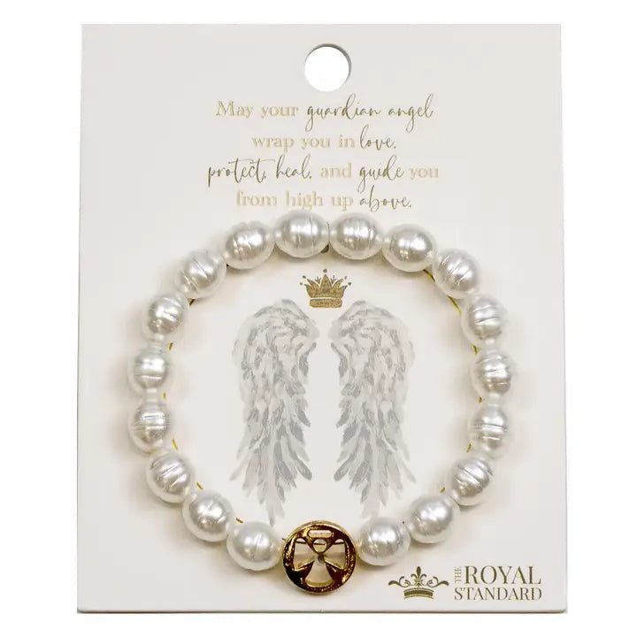 Guardian Angel Bracelet White/Gold 7