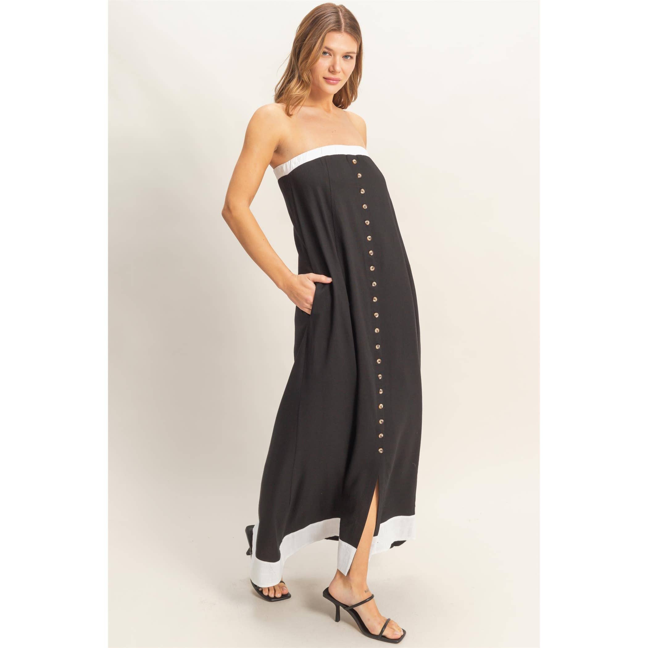 Coastal Cool Maxi Dress - Blush & Cactus