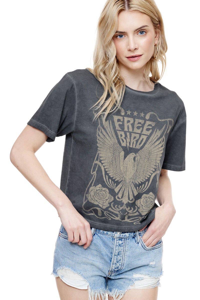 Free Bird Vintage Graphic S/S Lunar Dye Tee