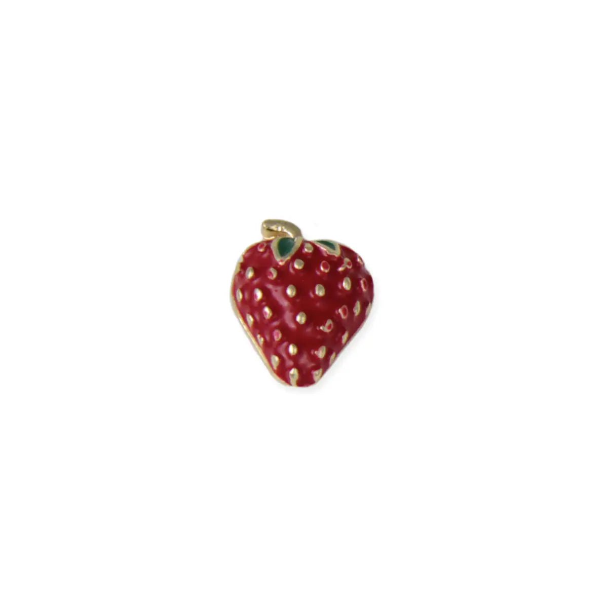 Picked Sweet Gold Red Strawberry Post Earrings - Blush & Cactus