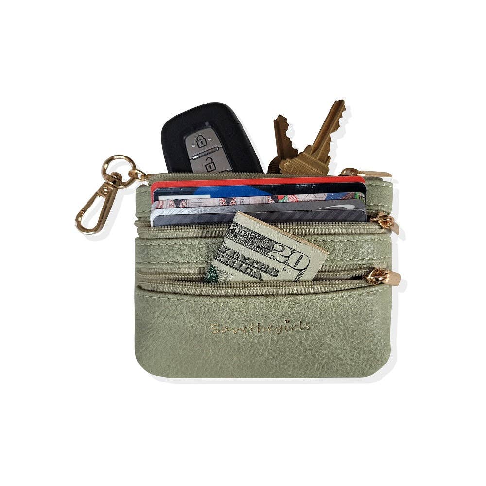 Clip & Go Strap w/Zippered Pouch - Blush & Cactus