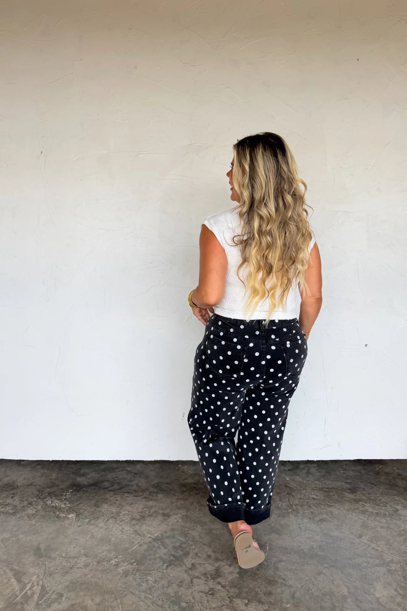 Hocus Pocus Dot Jeans - Blush & Cactus