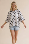 The Dot Your Way Tee - Blush & Cactus