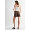 MICA RIGID BOYFRIEND MIDI SHORTS - Blush & Cactus
