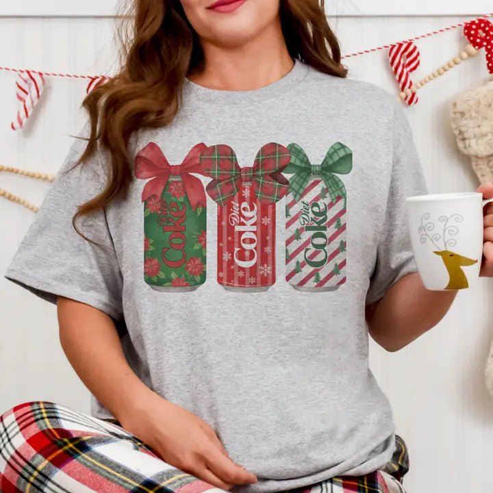 Essie's Fav Christmas Preppy Cola Tee - Blush & Cactus