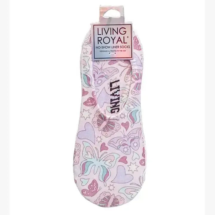 No - Show Liner Socks - Sweet Fruits & Bows - Pink - Blush & Cactus