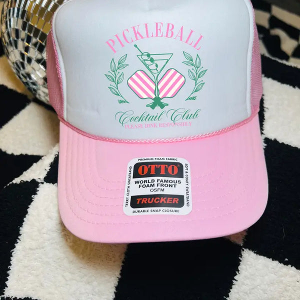 Pickle Ball Trucker Hat