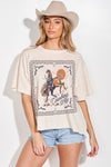 Phil Love Bohemian Cowboy Print Thermal Short Sleeve Top
