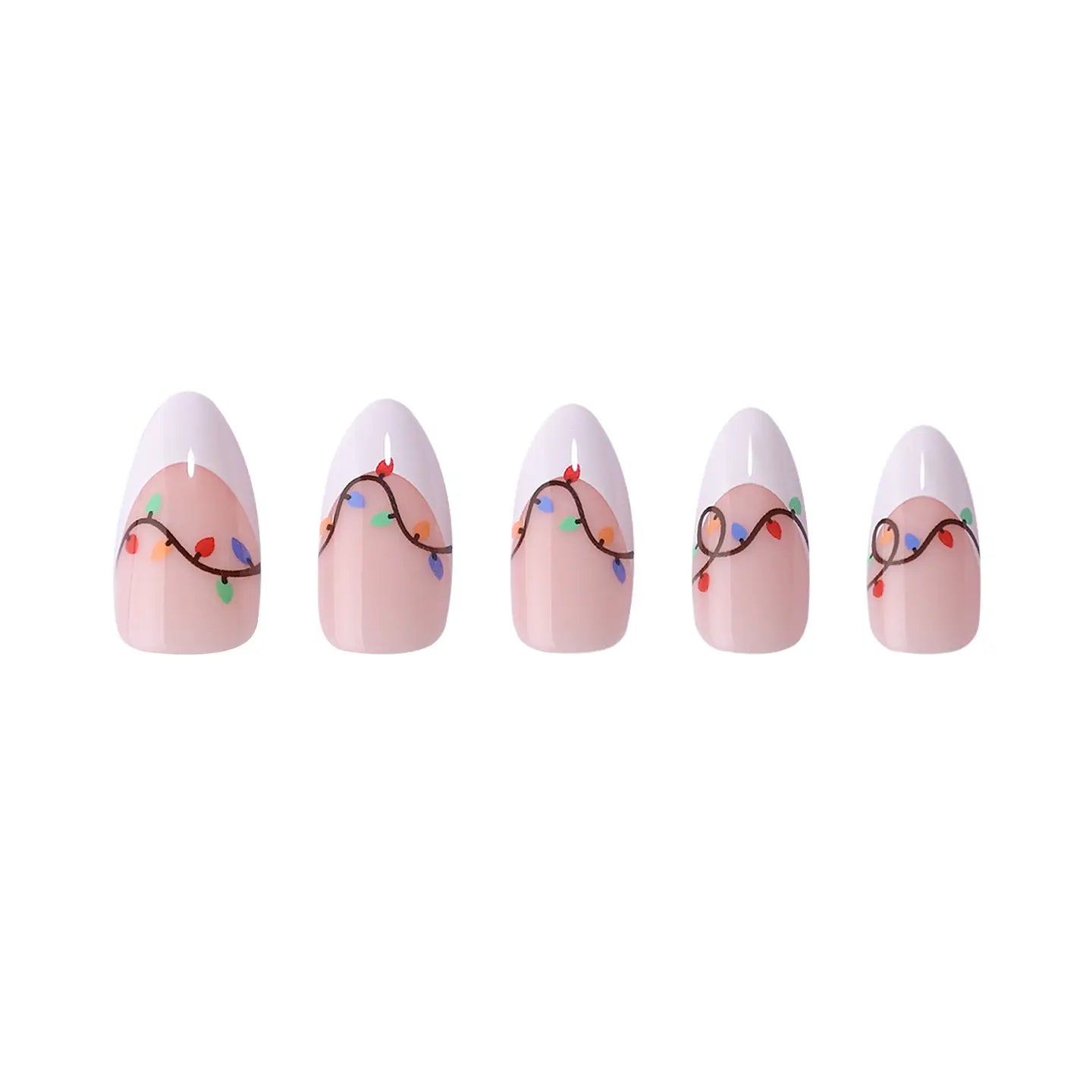 PaintLab Jingle Lights Press - On Nails - Blush & Cactus