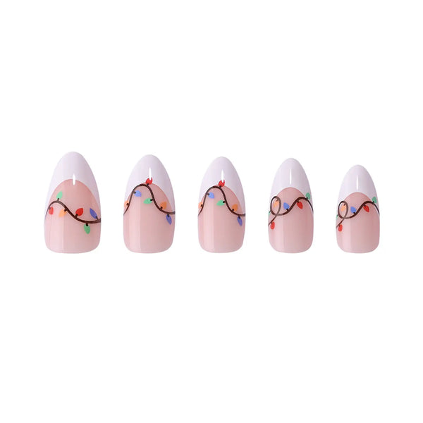 PaintLab Jingle Lights Press - On Nails - Blush & Cactus