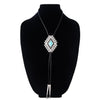 Geometric Concho Turquoise Bolo Tie - Blush & Cactus