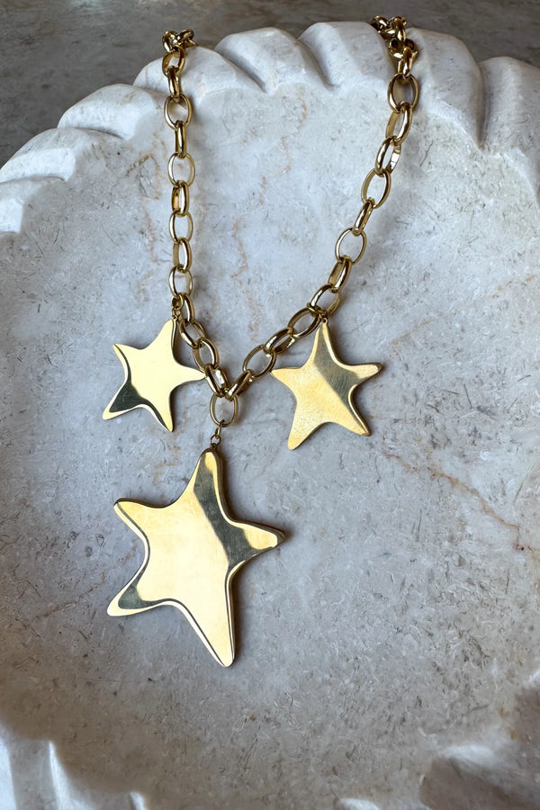 You're A Star Charm Necklace - 3 Stars Style