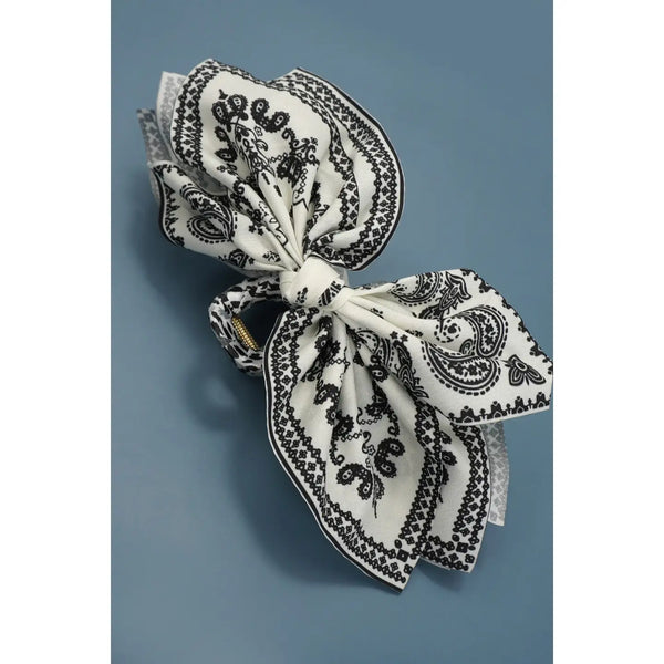 Paisley Boho Vintage Hair Claw Clips