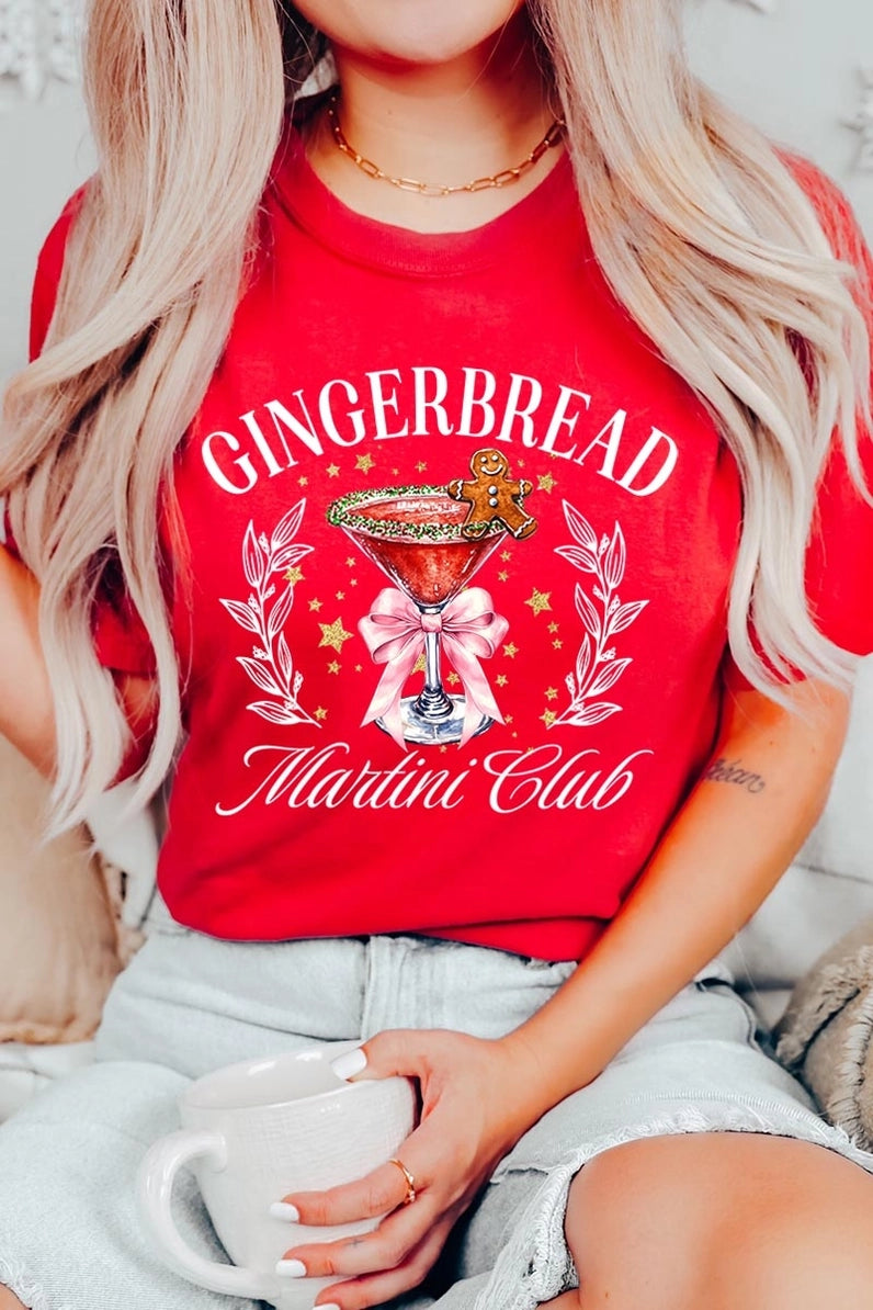 Gingerbread Martini Club Graphic Tee
