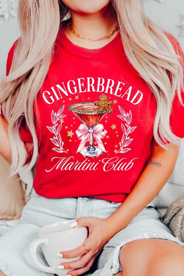 Gingerbread Martini Club Graphic Tee