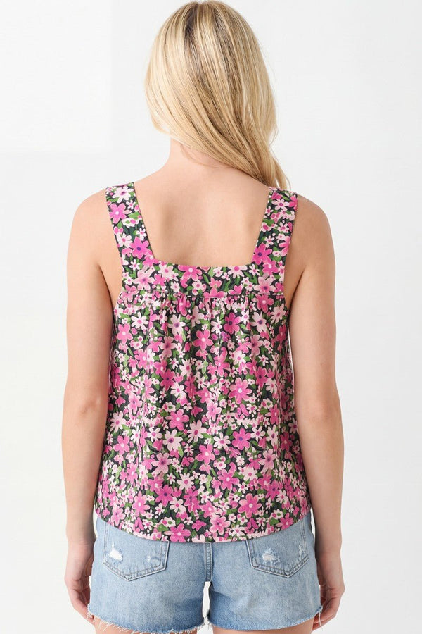 Pink Blooming Beauty Tank - Blush & Cactus