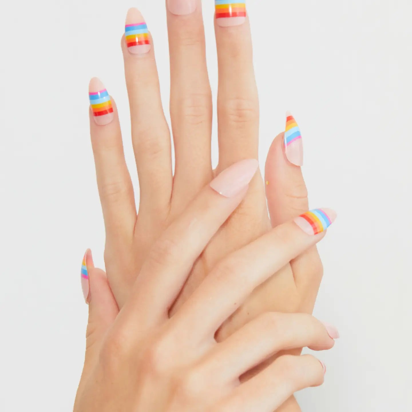 Paint Lab Rainbow Love Press - On Nails - Blush & Cactus