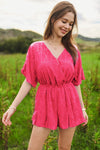 SALE Wrap Front Loose Open Tie Closure Romper