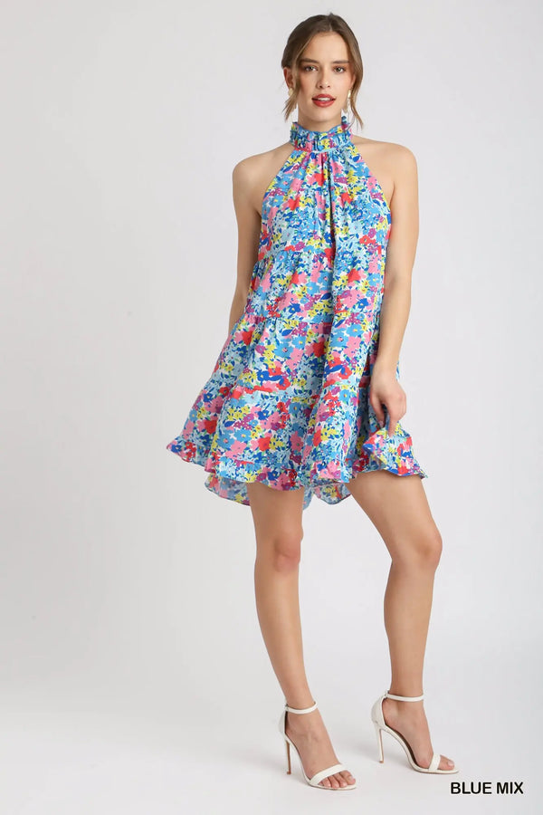 Blue Meadow Bloom Dress - Blush & Cactus