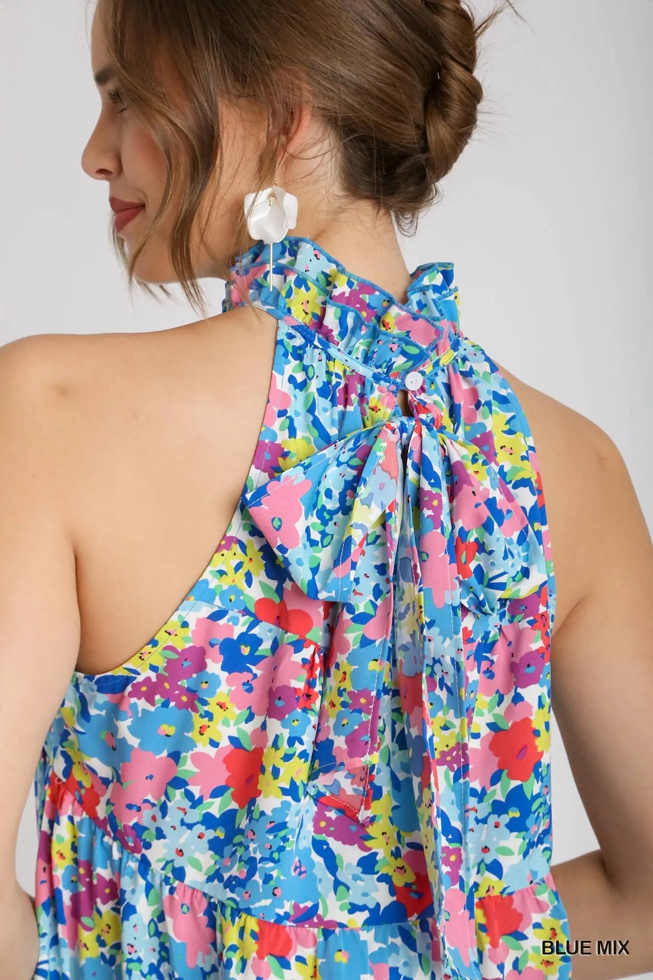 Blue Meadow Bloom Dress - Blush & Cactus