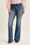Judy Blue Mr Flare W/ Front Flap Pkts - Blush & Cactus