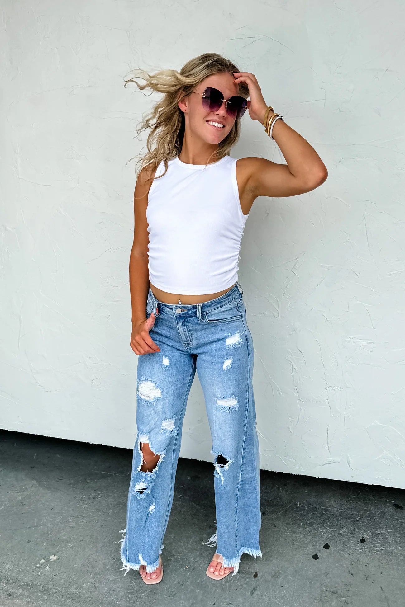 ***PREORDER*** Drew Distressed Dad Jeans