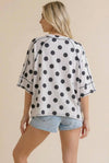 The Dot Your Way Tee - Blush & Cactus