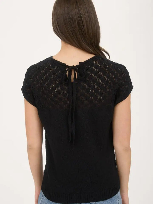 Sienna Tie - Back Sweater - Blush & Cactus